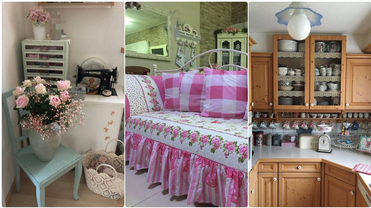 Romantic Shabby Chic Home Decoration Ideas | Vintage Cottage Style. #shabbychic #vintage #rustichome