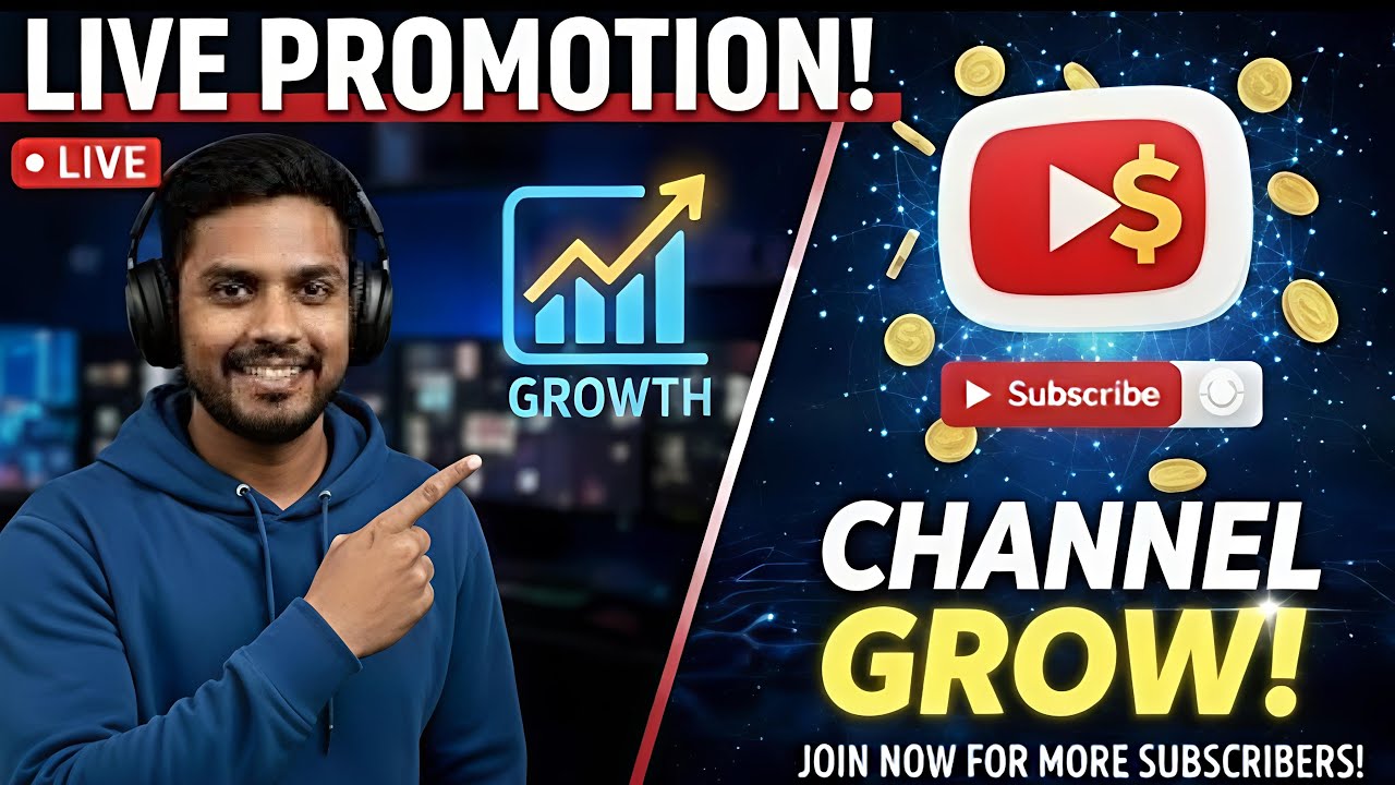 Get 1000+ Subscribe Free | Live Channel Checking And Free Promotion | Free Promotion