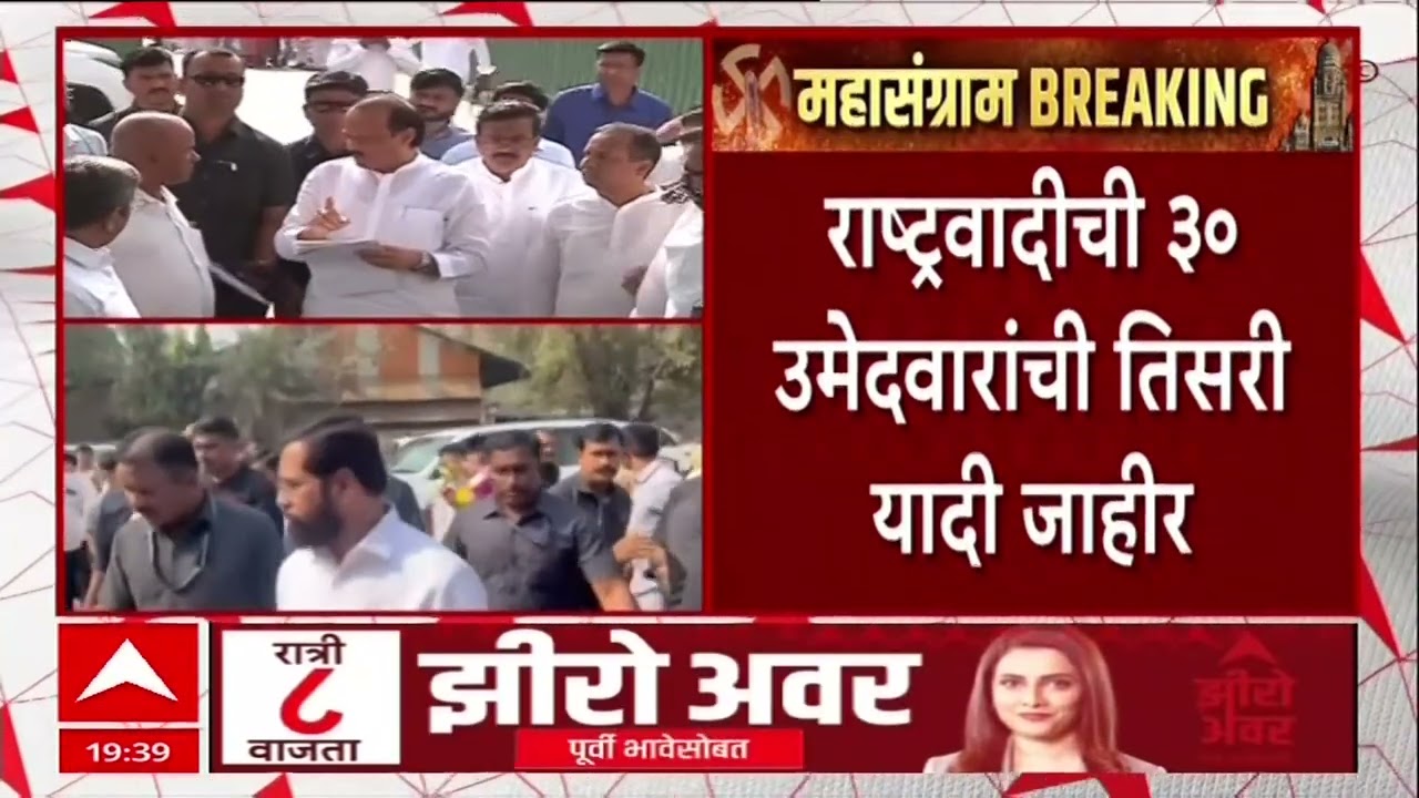 NCP Candidate List : मुंबईत अजितदादांच्या राष्ट्रवादीचे 94 तर शिंदेच्या शिवसेनेचे 90 उमेदवार