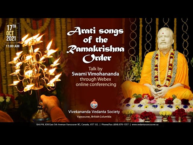 Arati Songs of the Ramakrishna Order (Part 1) Swami Vimohananda