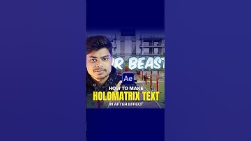 How to Create Mr Beast’s Engaging Holomatrix Text Effect in After Effects