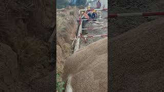Kerb Stone Fixing (Road Work), Size 450mmx300mmx100mm, Grade M25, Cement:Sand 1:3.,