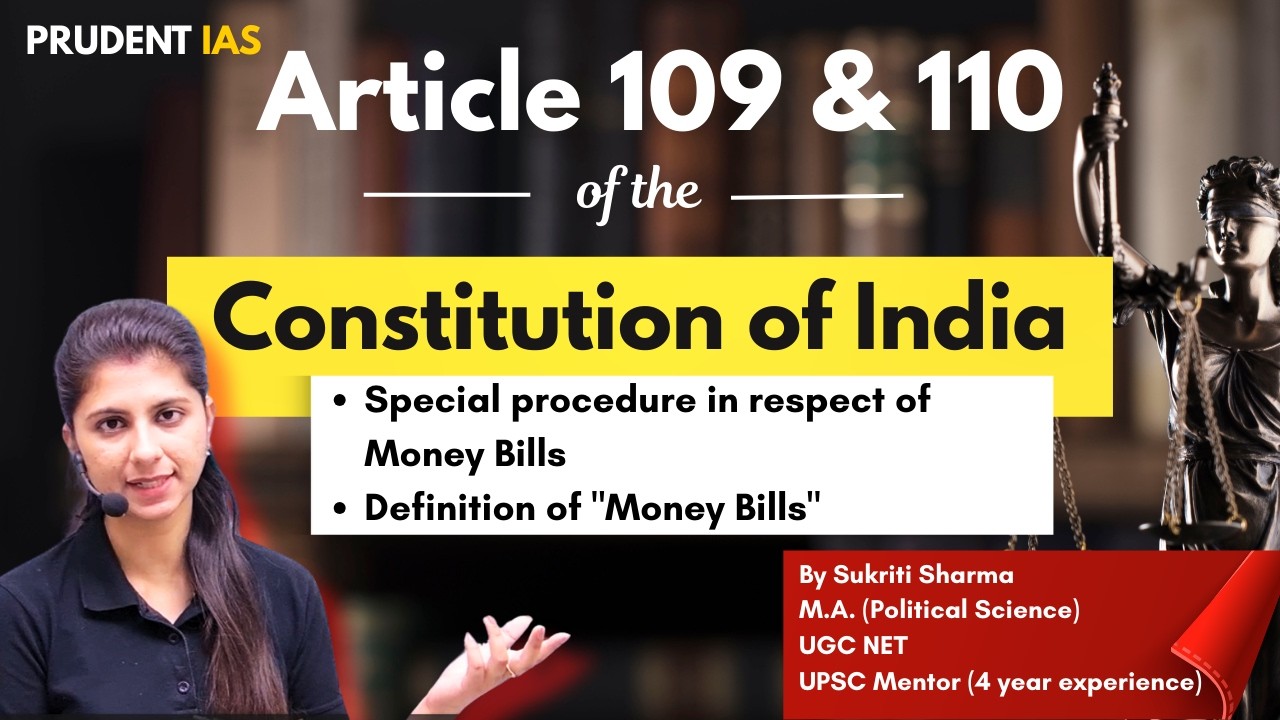 Article 109 and 110 of Indian Constitution | Money Bill | Indian Polity ...