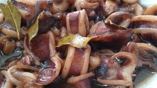 Adobong Pusit/Sweet Style Adobong Pusit/How to Cook Adobong Pusit