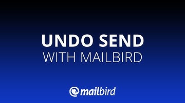 How To Undo Send With Mailbird