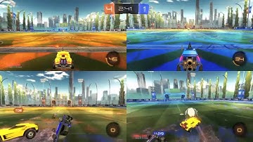 Rocket League local 4 player split screen
