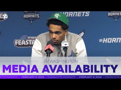 Hornets vs Pacers: PJ Washington Postgame Media Availability | 2/4/2024