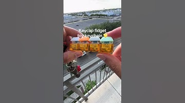 Satisfying Key Cap Fidget Toy Keychain ⌨ #keychain #fidgettoys #toys #keyboard