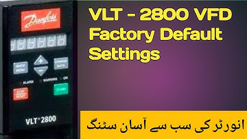 Foctory Default Setting of Danfoss :VLT-2800