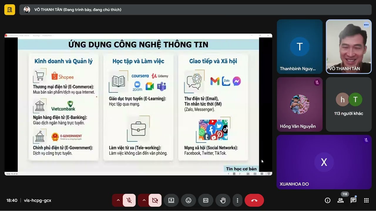 TIN HỌC CƠ BẢN ỨNG DỤNG CNTT  SÁNG 18 T1 2026 THẦY TÂN P2