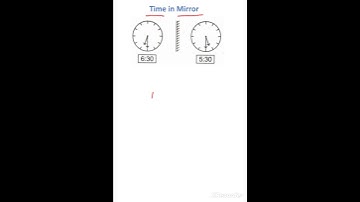 time in mirror ⌚ #shorts #youtubeshorts #mathsshorts  #mathstricks #mirror  #clock