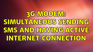 Ubuntu: 3G modem: simultaneous sending SMS and having active Internet connection