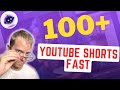 How to make 100 youtube shorts with ai fast