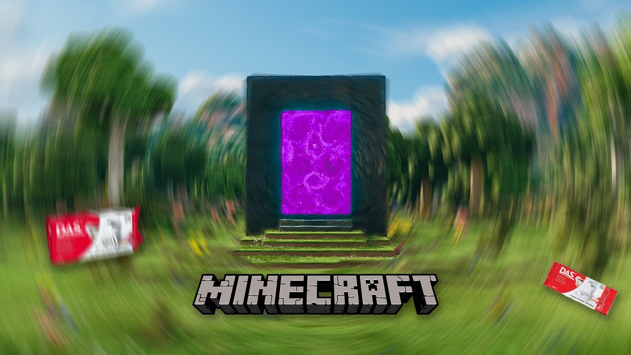 Minecraft Portal Diorama with Magical Glow! 😱 Awesome DIY at Home