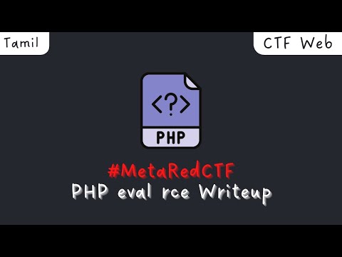 PHP eval rce | Metared CTF writeup Tamil | #web #CTF #php