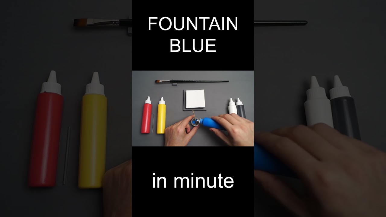 How to make Fountain Blue color for painting in minute #shorts