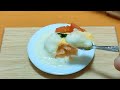 Miniature Food#86 Omelette rice - cooking / チーズソースのオムライス / 오므라이스