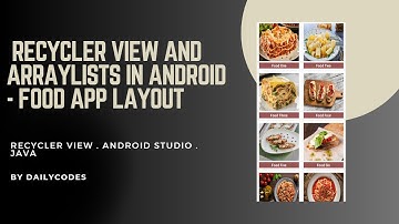 RecyclerView in Android #4 | Arraylists | Android studio | java | Application Development