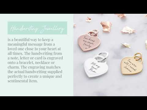 Actual Handwriting Jewellery & Gifts (Inc Drawings, Hand, Foot & Paw Prints) | Inscripture
