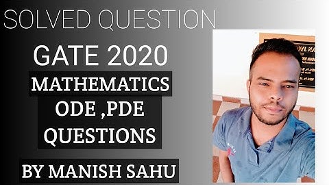 GATE 2020 SOLVED QUESTION FROM 0DE