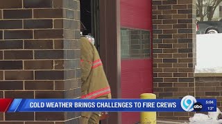 How cold weather challenges fire crews