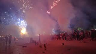 Crazy Phuket Beach Party &#39;New Year&#39;s Eve&#39; Firework THAILAND