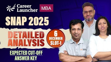 SNAP 2025 Day 1 Exam Analysis: Answer Key, Score vs Percentile & Expected Cut-Offs