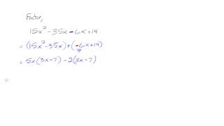 Factor by Grouping Negative