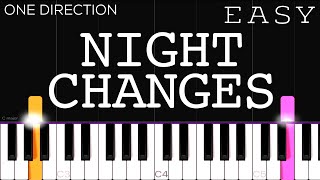 One Direction - Night Changes | EASY Piano Tutorial