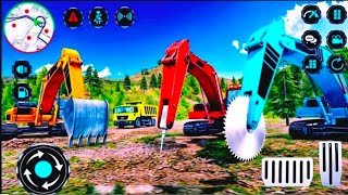 Excavator machine Heavy Crane 3D - City Truck Construction Simulator - Android Gameplay screenshot 5