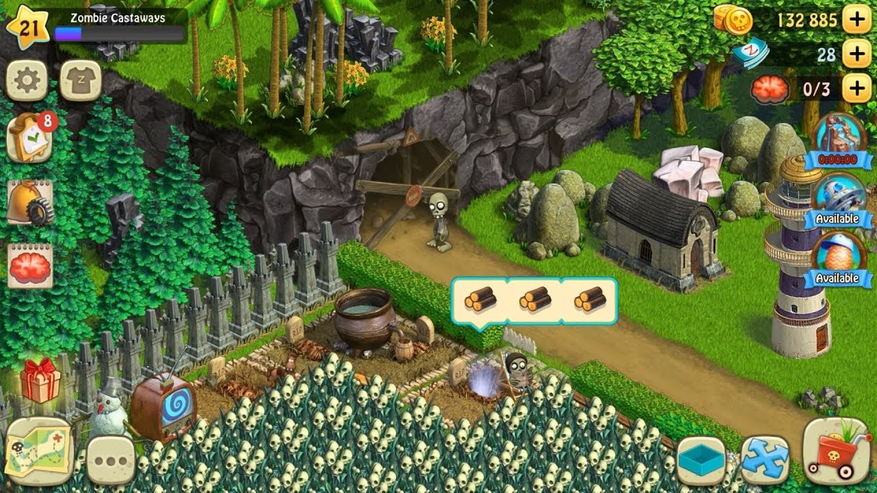 Zombie Castaways Level 21 Update 3 HD 1080p YouTube