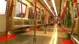 {ERL} Ride on MLR train ( 207 ) run between Lok Ma Chau and Sheung Shui Station