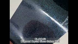 Carlike Cl-Dc-53 Diamond Crystal Gloss Galaxy Blue Vinyl