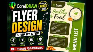 CorelDRAW Menu Card Design Tutorial | Restaurant Menu Card Design in CorelDRAW 2026 | Step by Step