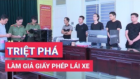 Nam Định: Phá đường dây làm giả giấy phép lái xe