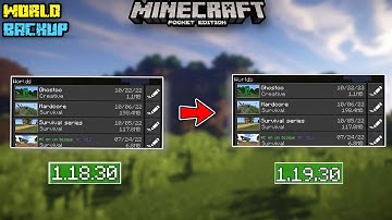 How to update Minecraft 1.19 Without losing your worlds 😍 ||Transfer Worlds in another device 100% 😉