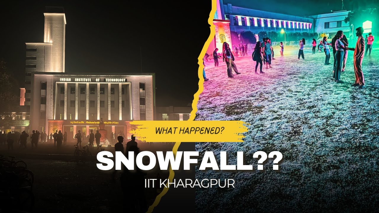 Snowfall in IIT KGP? ❄️ | Once in 100 Years Hailstorm Shocks Campus!