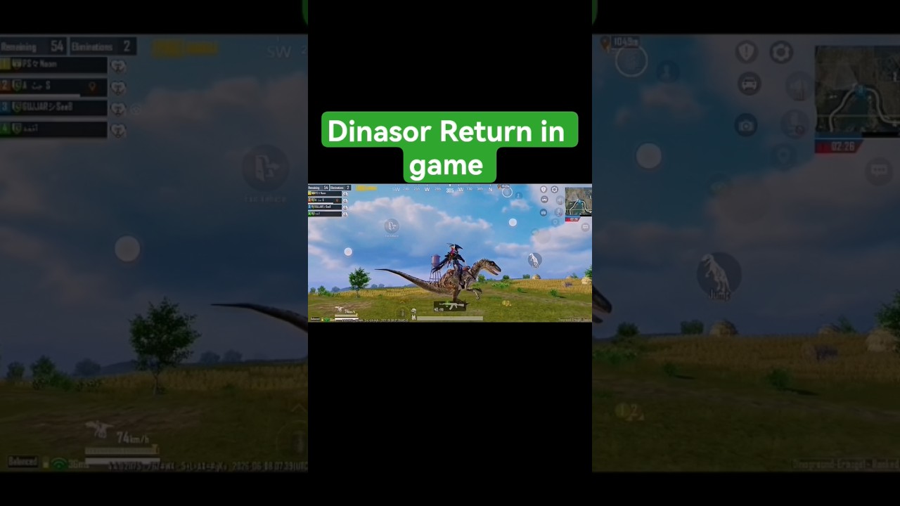 dinasor again return in the game #pubgmobile