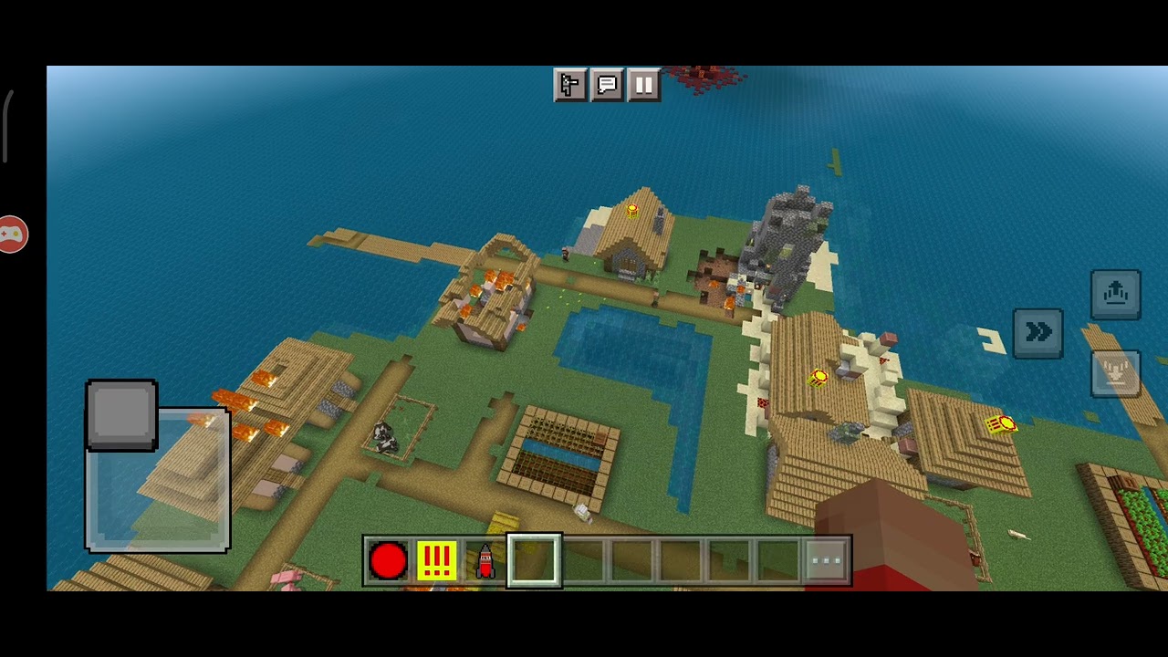 Обстрел деревни ракетами и HIMARS в minecraft pe 1.19.50 - YouTube