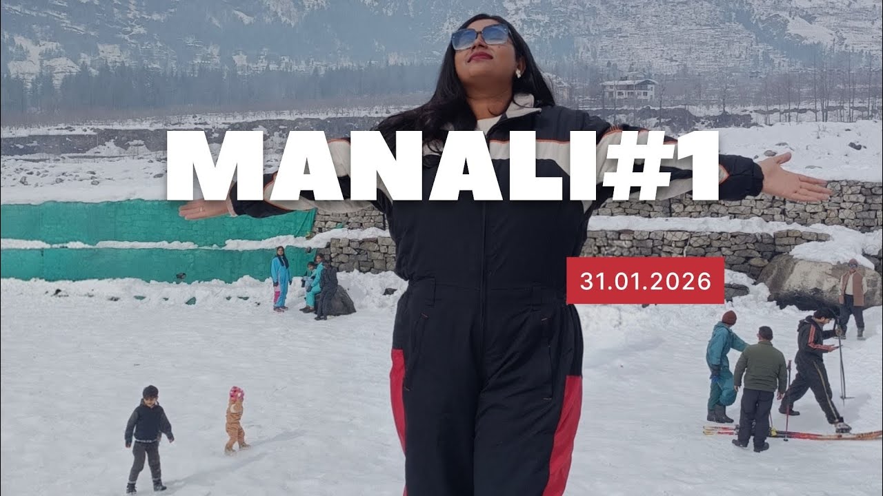 First time snow dekhlam❄️.Manali explore with family. @Trisa_Diaries #travel #vlog #familyvlog #fun