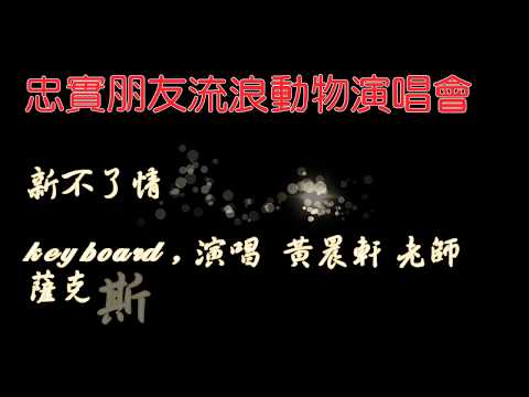 黃晨軒老師 新不了情 （忠實朋友流浪動物演唱會）