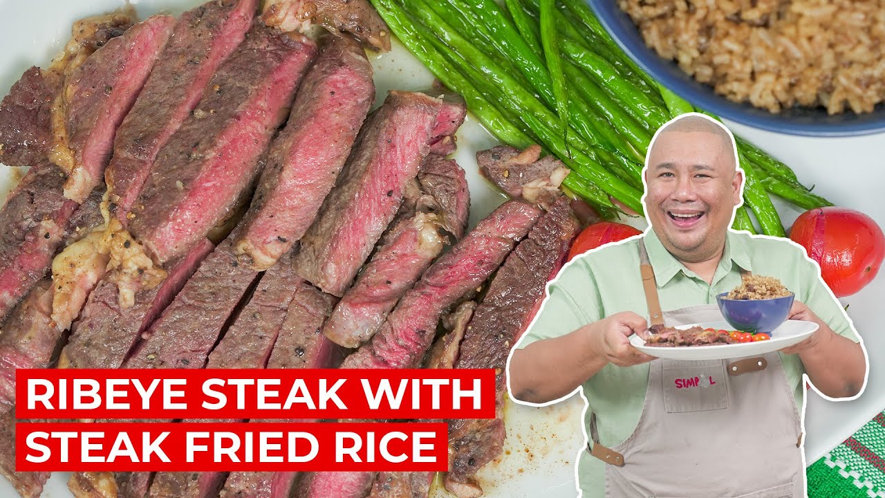 Ribeye Steak with Steak Fried Rice Recipe YouTube