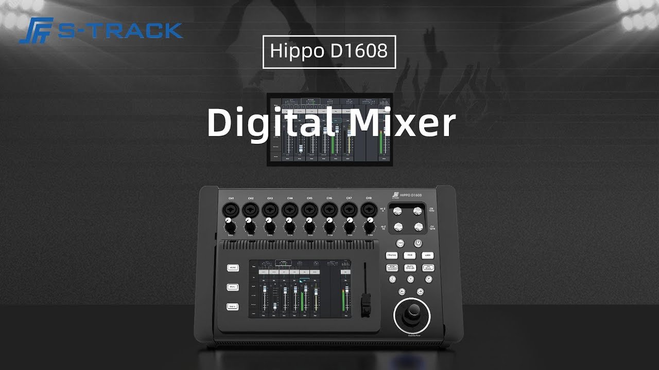 S-TRACK Hippo D1608 | Portable Digital Mixer
