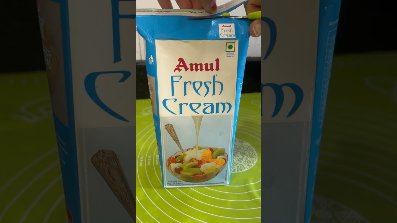 How to open Amul fresh cream