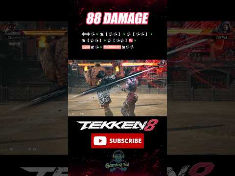 Fahkumram 88 DAMAGE Staple Combo No Wall Tekken 8 Season 2 #tekken8 #shorts #youtubeshorts