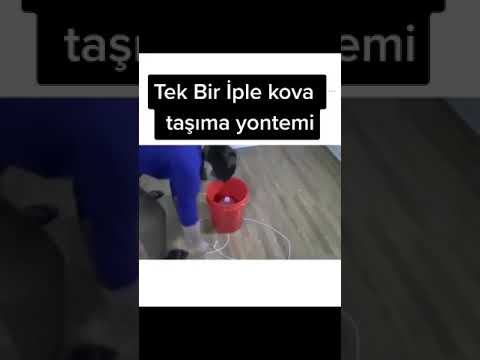 TEK İPLE KOVA TAŞIMA YÖNTEMİ
