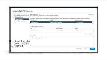 Migration VM at vCenter server -   Change both compute resource and storage