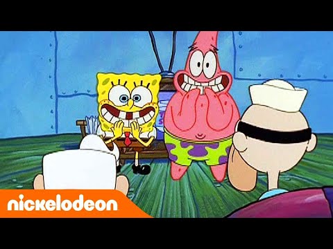 Губка Боб Квадратные Штаны | Знакомство с Морским Суперменом и Очкариком | Nickelodeon Россия