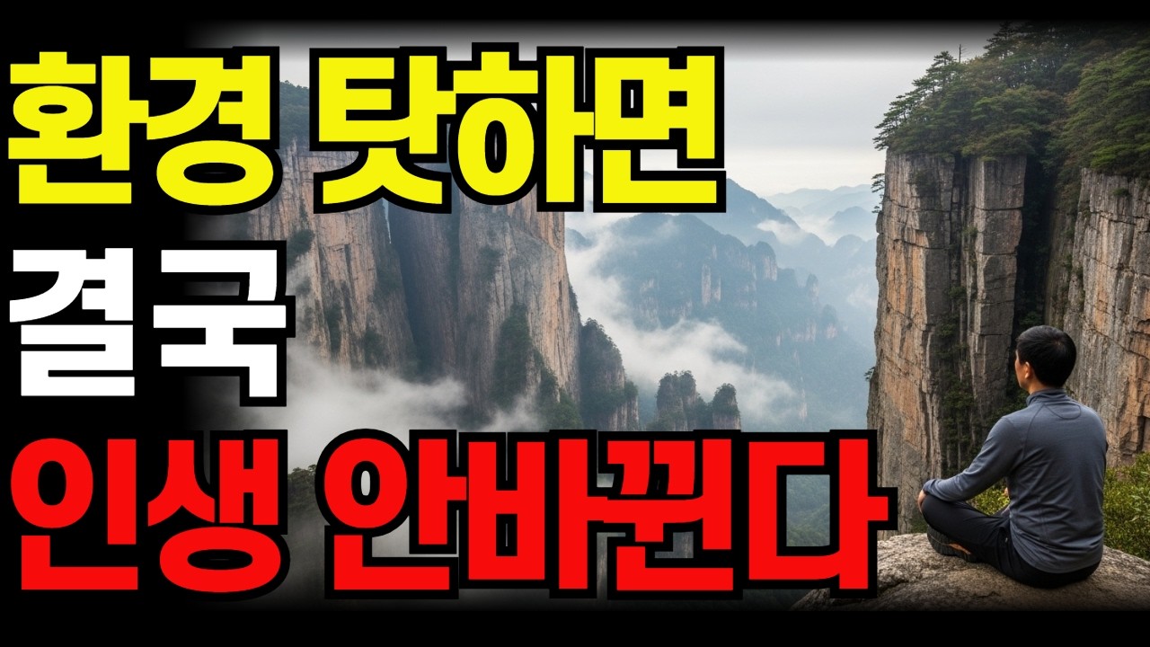 인생이 바뀌지 않는 이유 | 우리는 왜 늘 처한 환경 탓부터 할까 #환경탓 #인생이바뀌지않는이유  #삶의태도 #깊은지혜 #인생조언