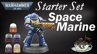 Warhammer 40K starter set  Painting a Space Marine with just 5 paints